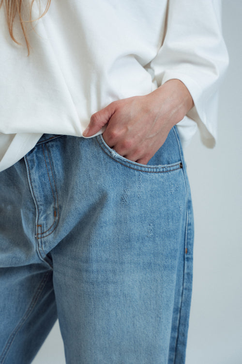 Baggy wide-leg jeans