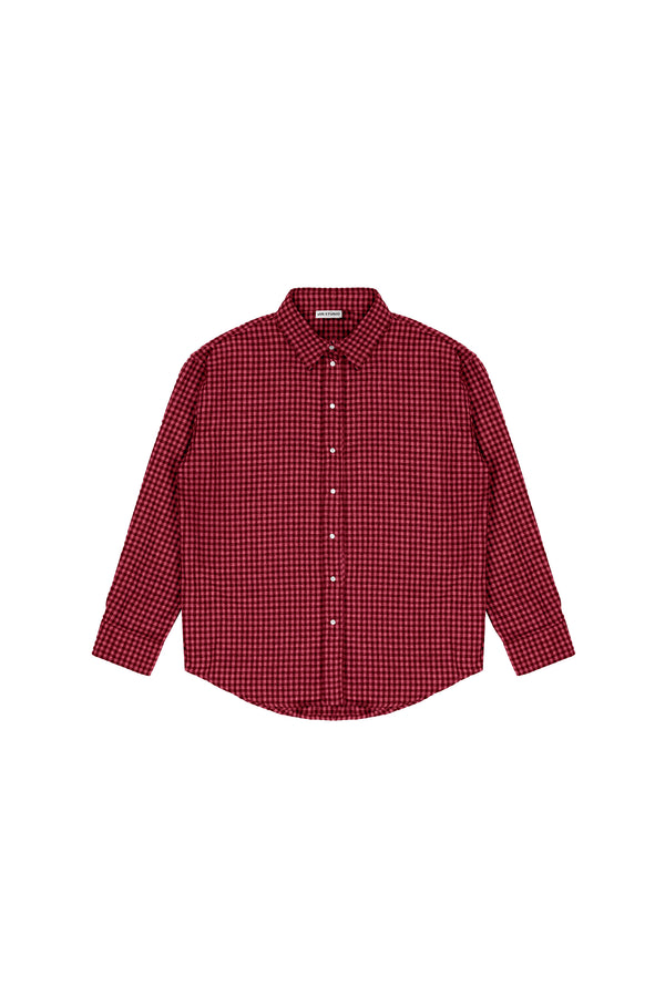 Small check burgundy