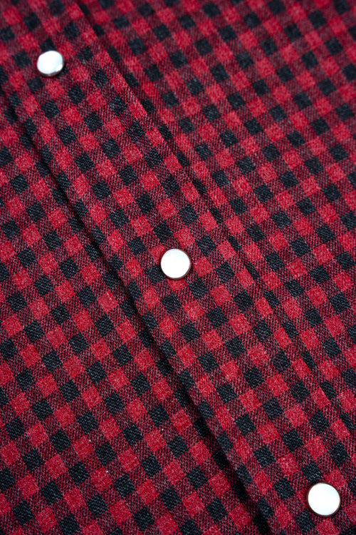 Small check burgundy