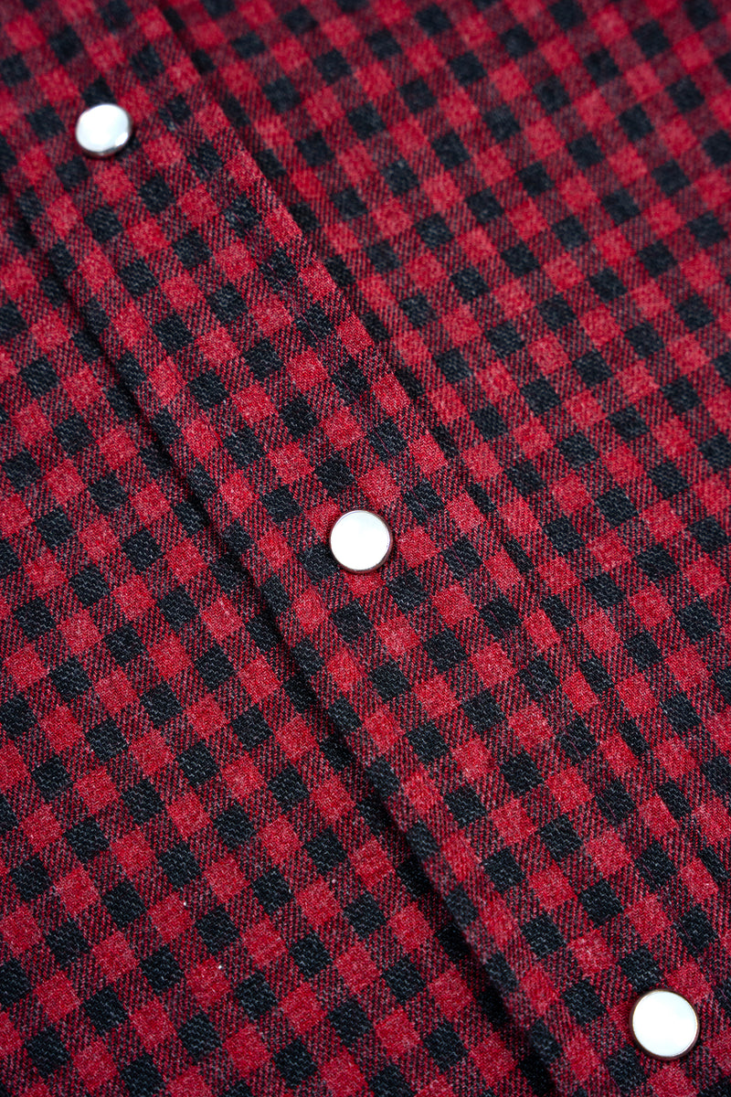 Small check burgundy