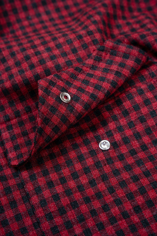 Small check burgundy