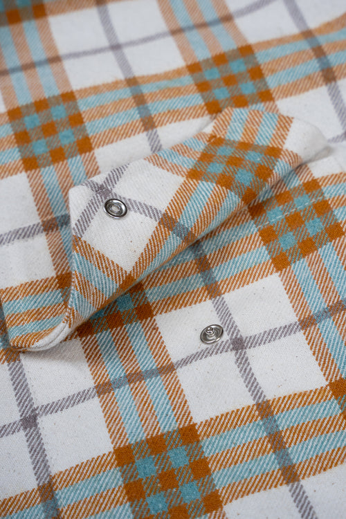 Beige with green lines