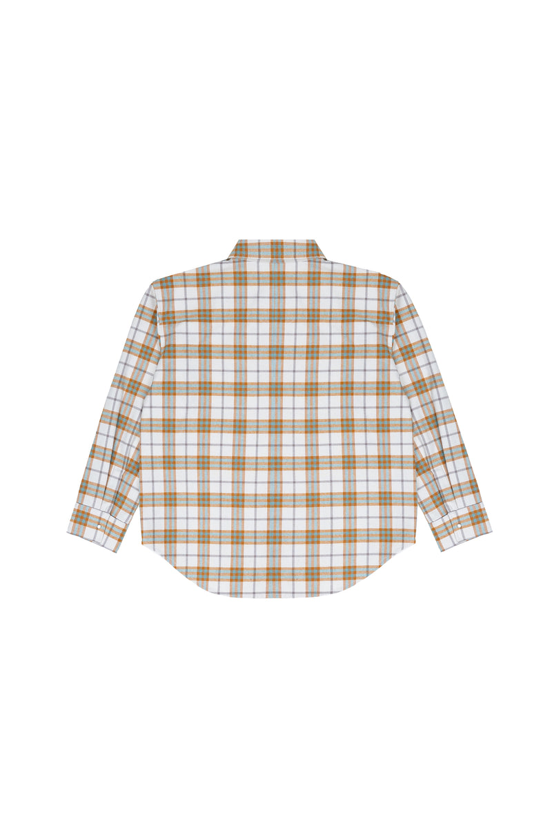 Beige with green lines